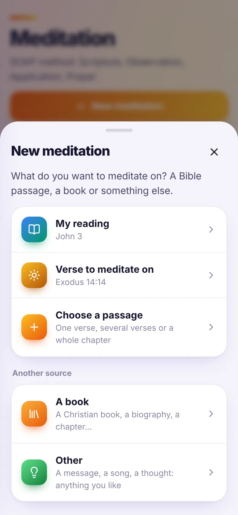 Bible Academy: Meditation